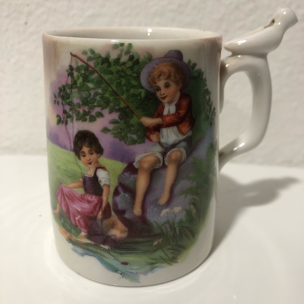 Antique 19th century child’s Milk Whistle Cup